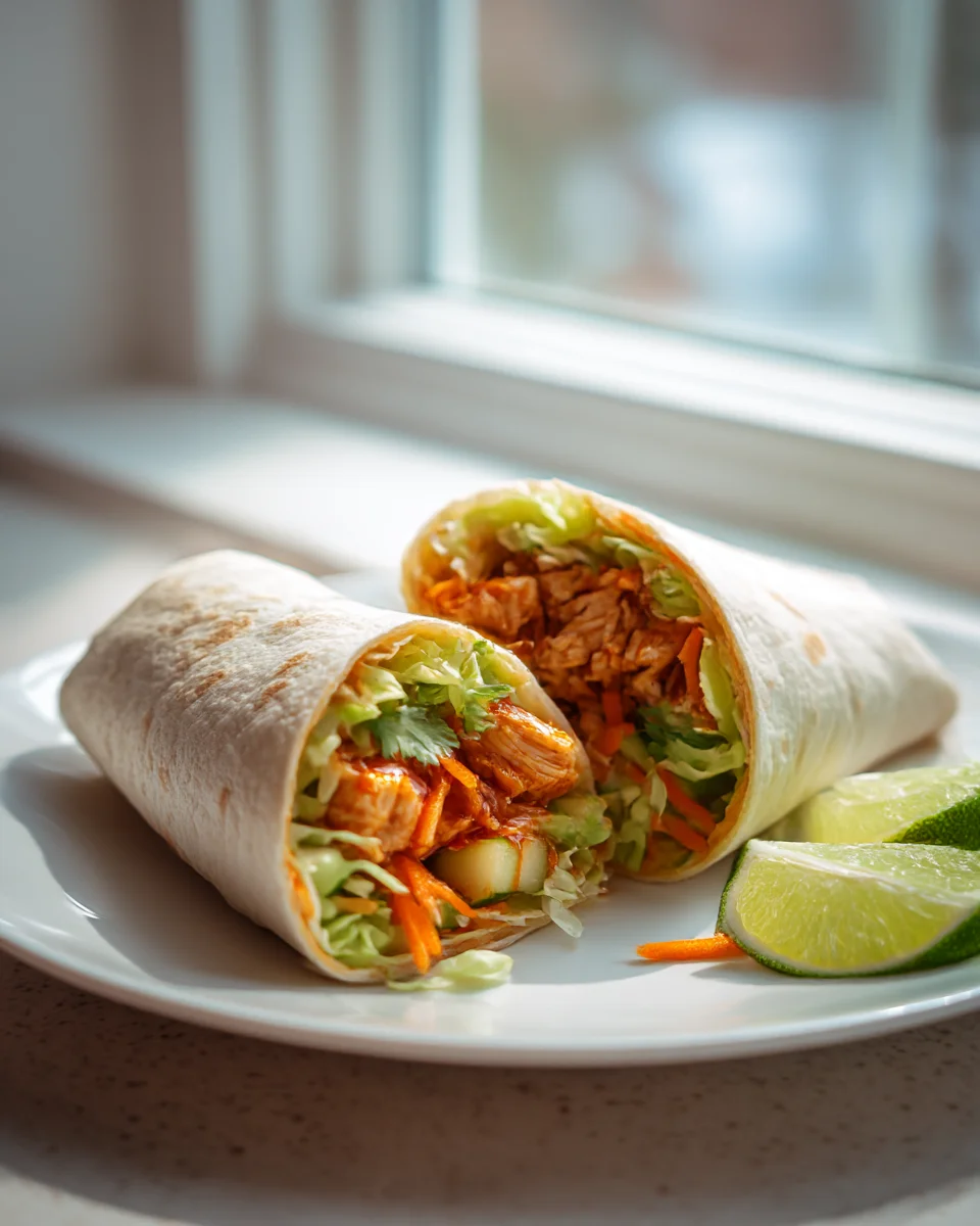 Sweet Chili Chicken Wraps: Quick & Easy Weeknight Meal!