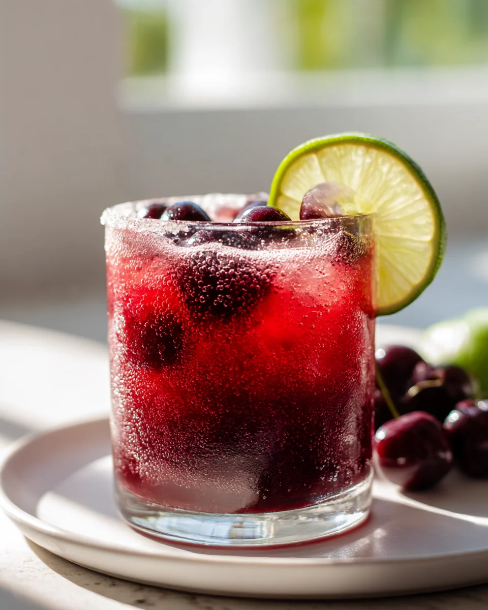 Zesty Cherry Coke Mocktail: Sweet, Fizzy & Non-Alcoholic Fun