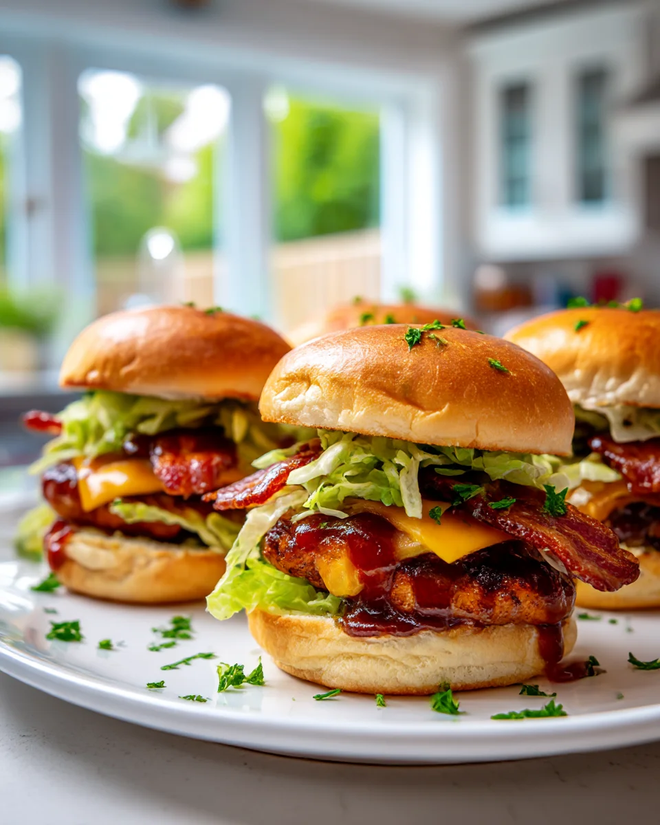 Mouthwatering BBQ Beef Bacon Mud Chicken Sliders Recipe