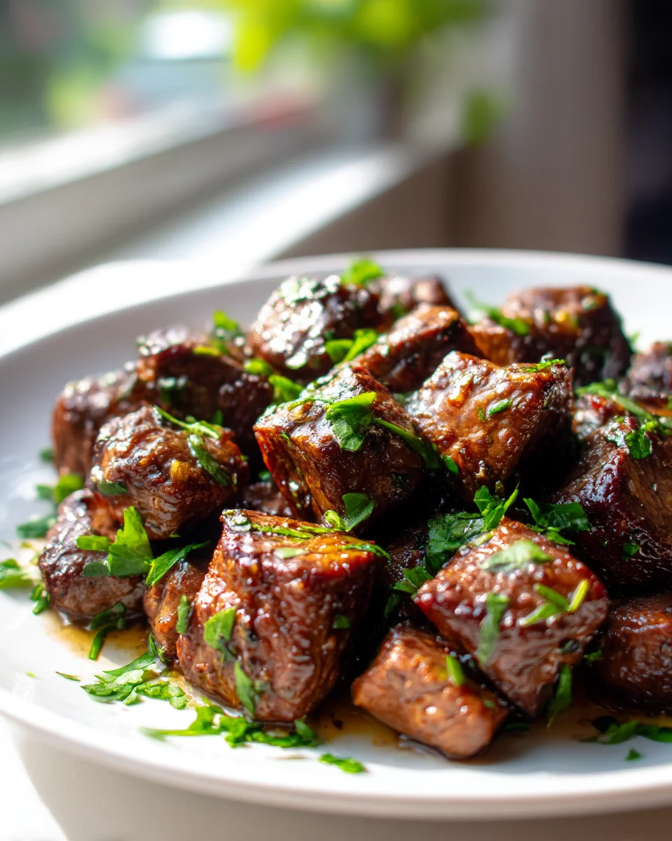 Pan Seared Garlic Butter Steak Bites: Easy & Flavorful