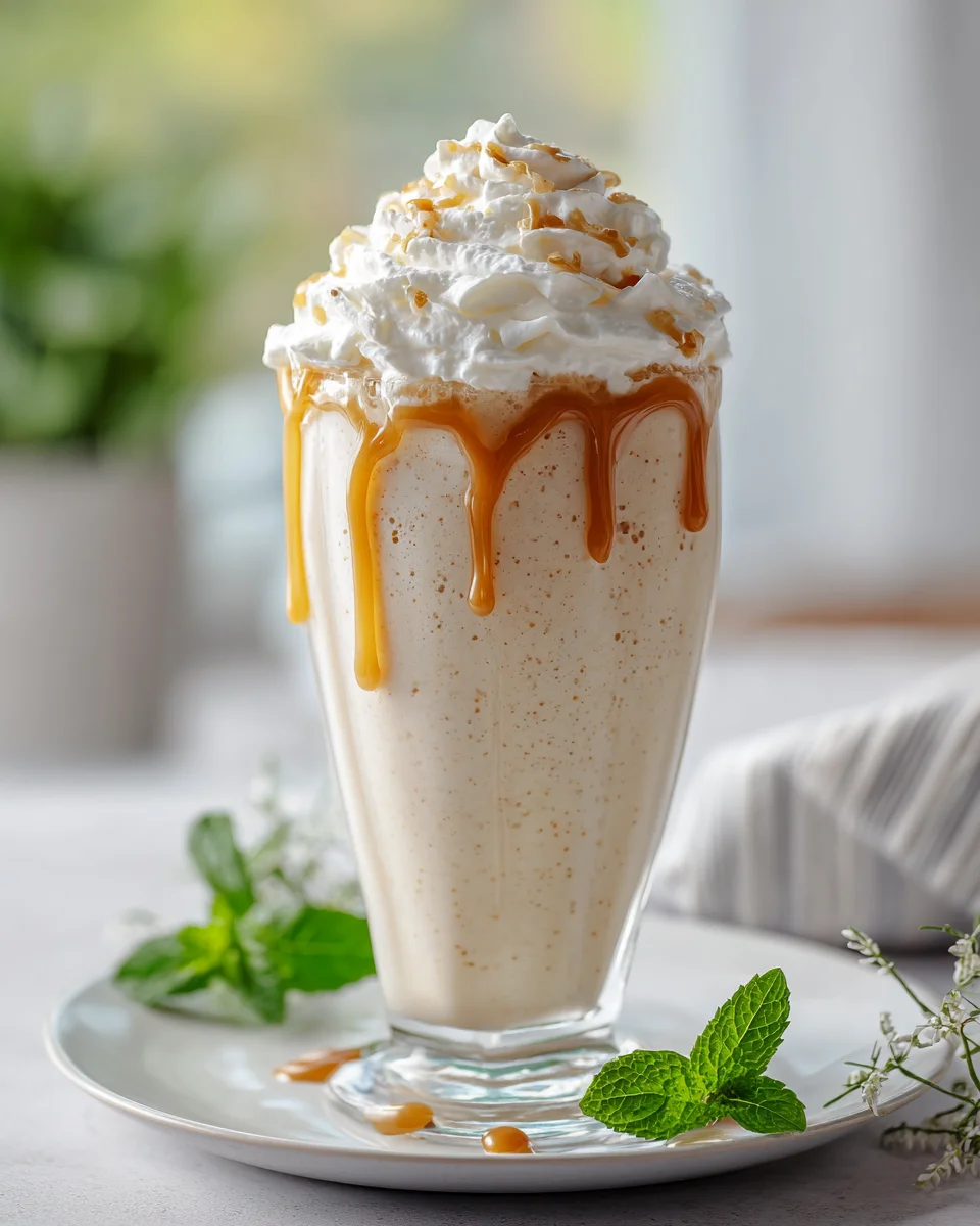 Indulgent Creamy Vanilla Milkshake with Whipped Cream