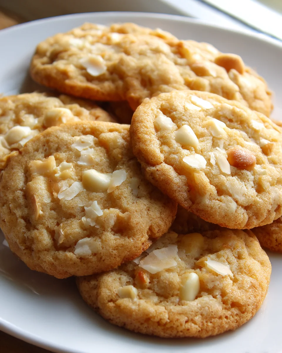 Best Coconut Macadamia White Chocolate Drop Cookies Ever!