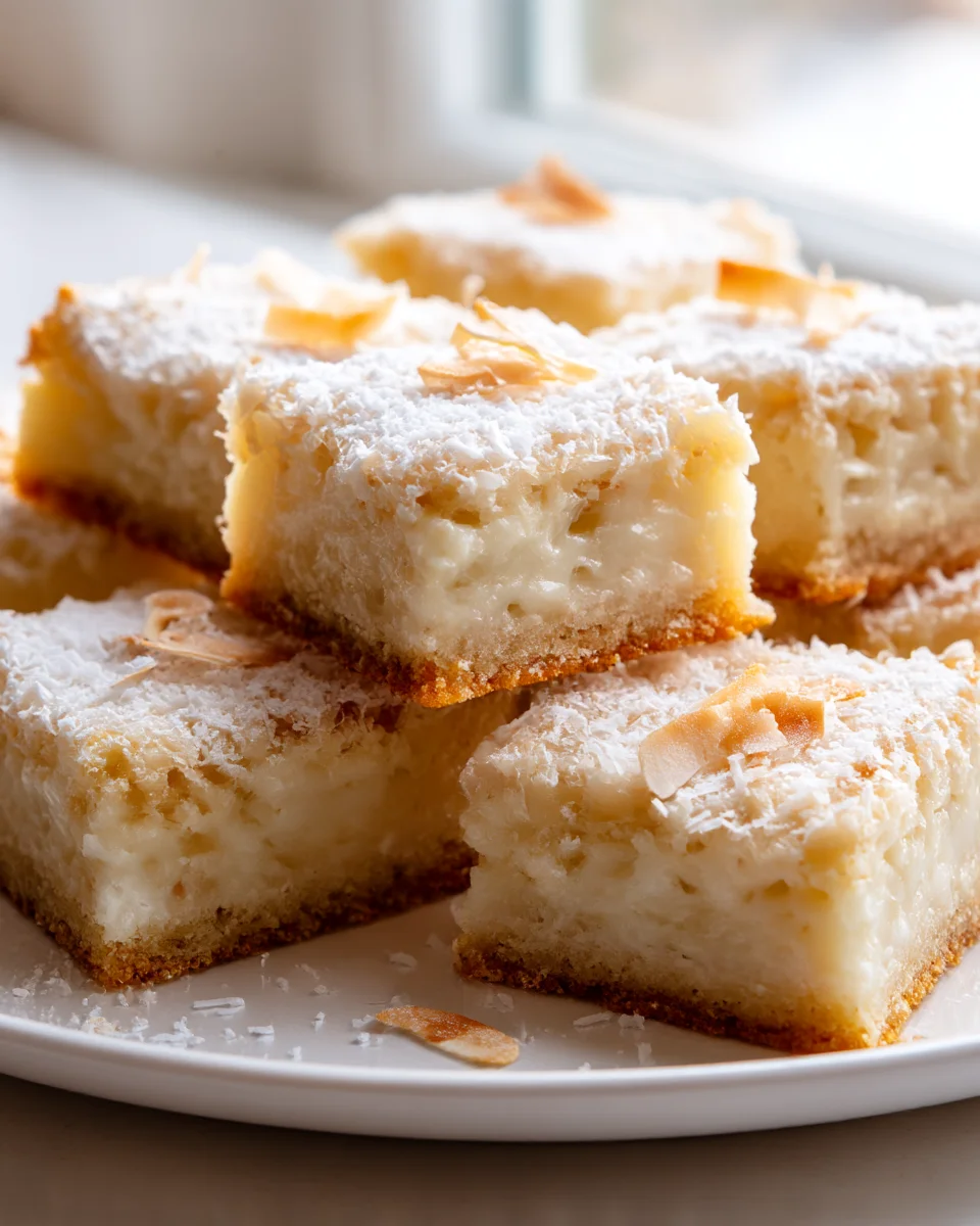 Classic Coconut Dream Bars: Sweet & Simple Dessert Recipe