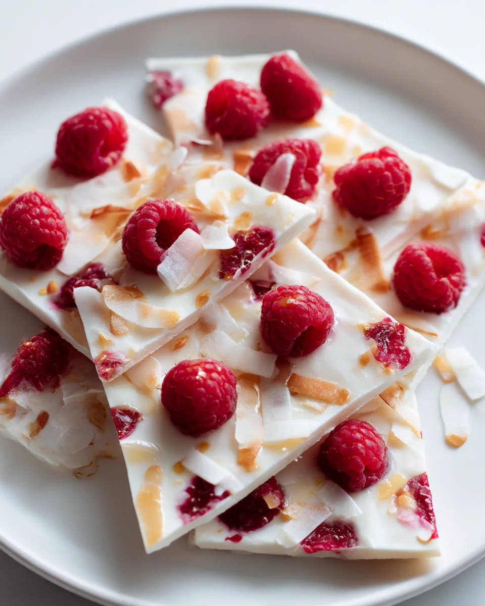 Delicious Frozen Raspberry Yogurt Bark – Quick & Healthy Treat