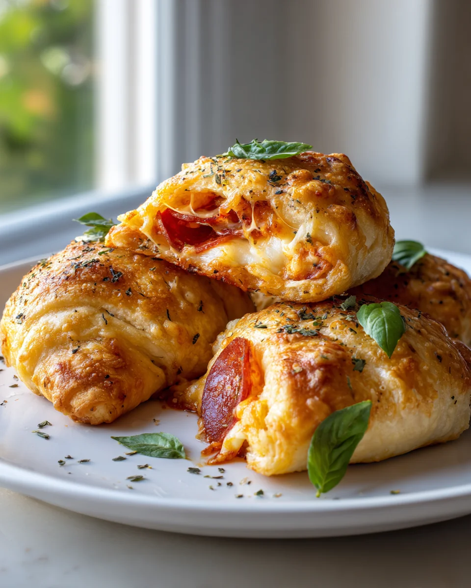 Delicious Crescent Roll Cheesy Pizza Pockets for Quick Meals