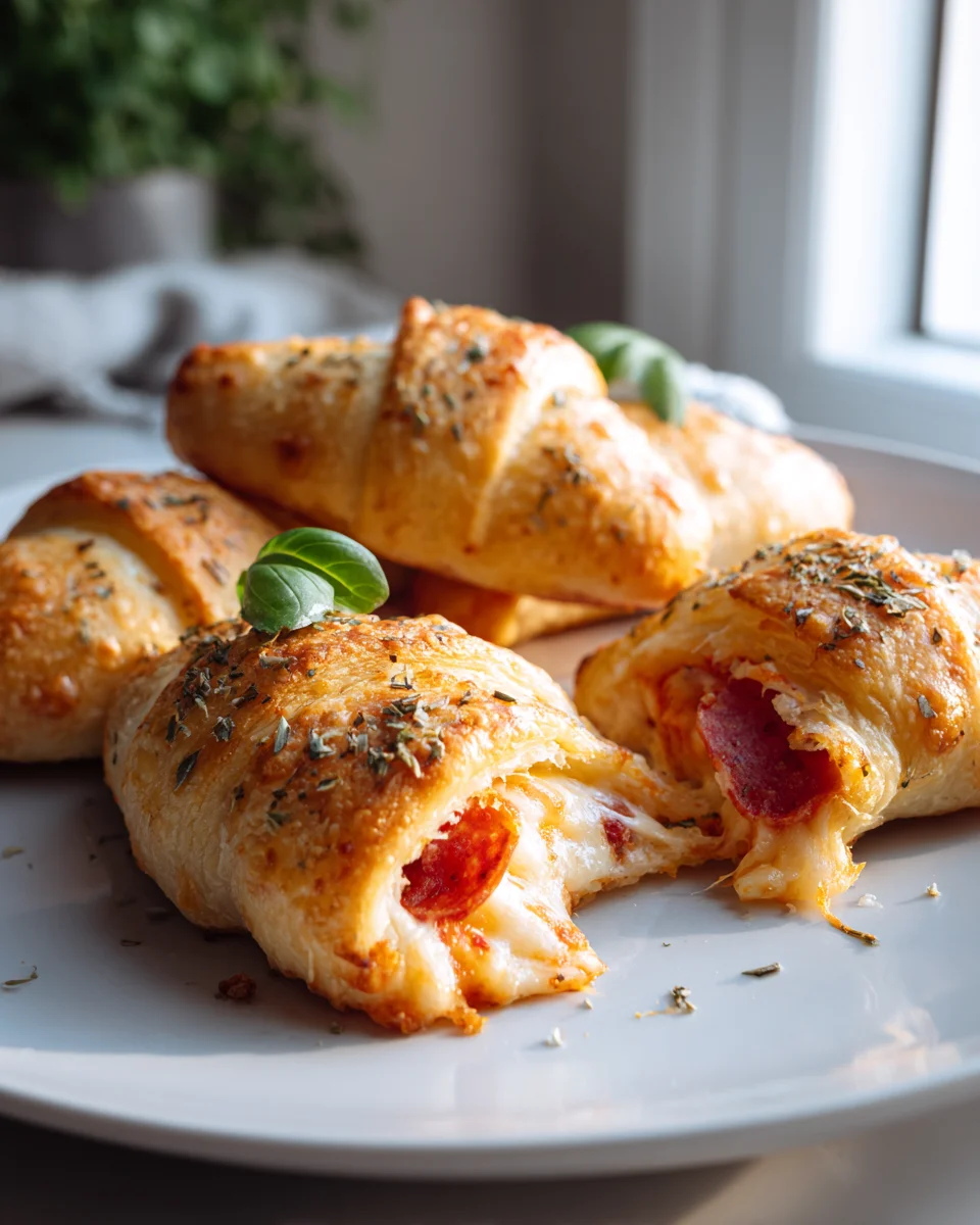 Delicious Crescent Roll Cheesy Pizza Pockets for Quick Meals