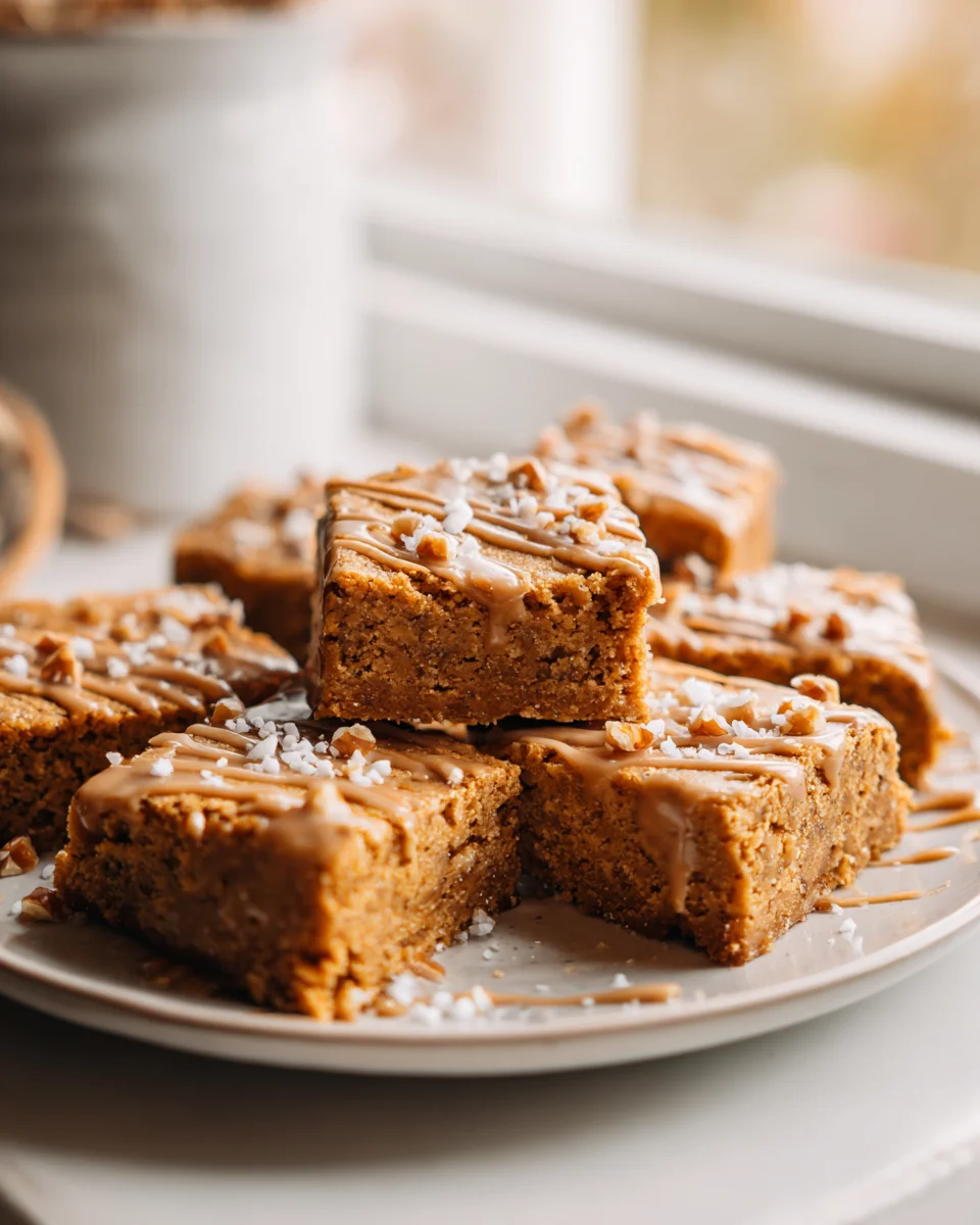 Best Chewy Brown Butter Coffee Cookie Bars with Glaze