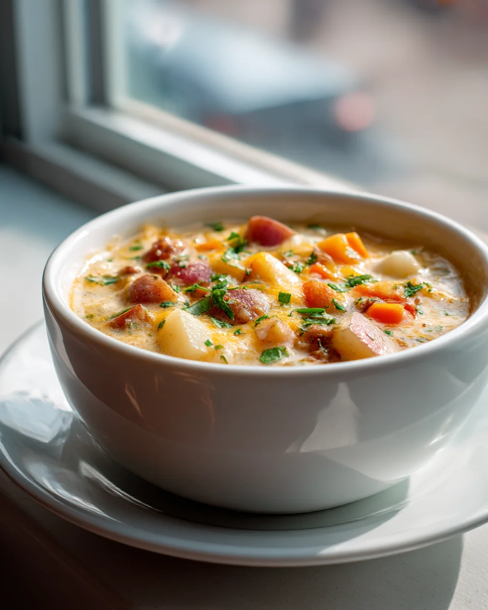 Hearty Cheesy Sausage Potato Soup Recipe: Comfort Food