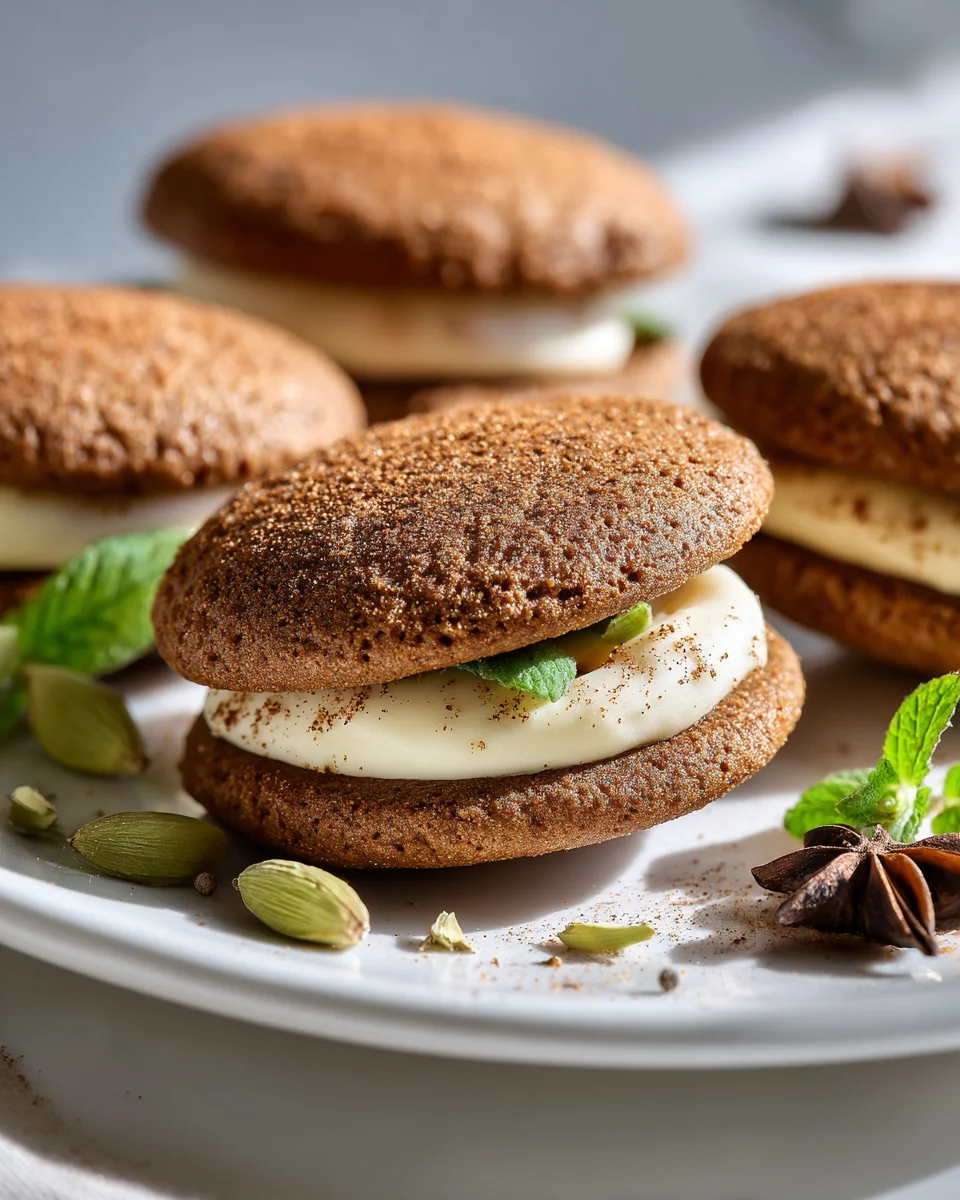 Irresistible Chai Sandwich Cookies with Cream Cheese Filling