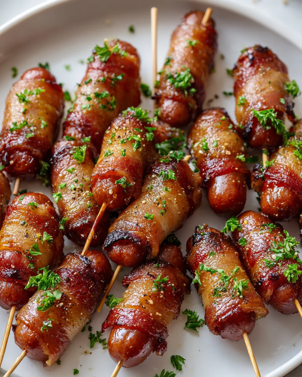 Best Beef Bacon Little Smokies Skewers for Party Platters
