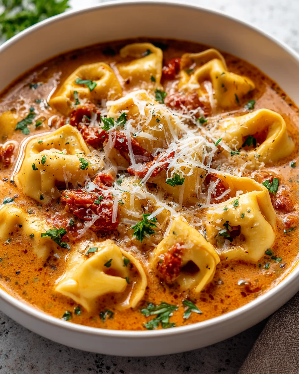 Cheesy Tomato Tortellini Soup: Easy & Delicious Recipe!
