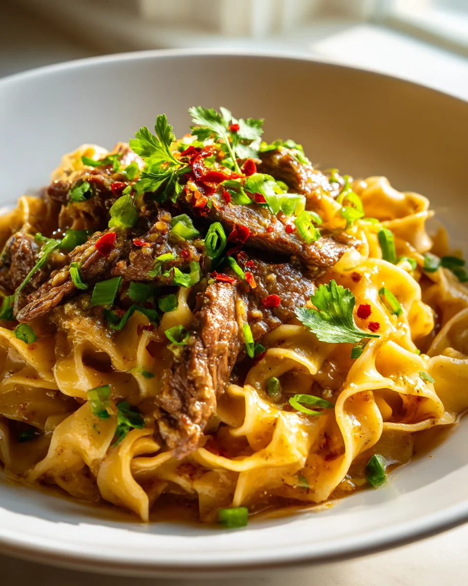Savory Garlic Butter Beef Noodle Bowl Recipe to Savor!