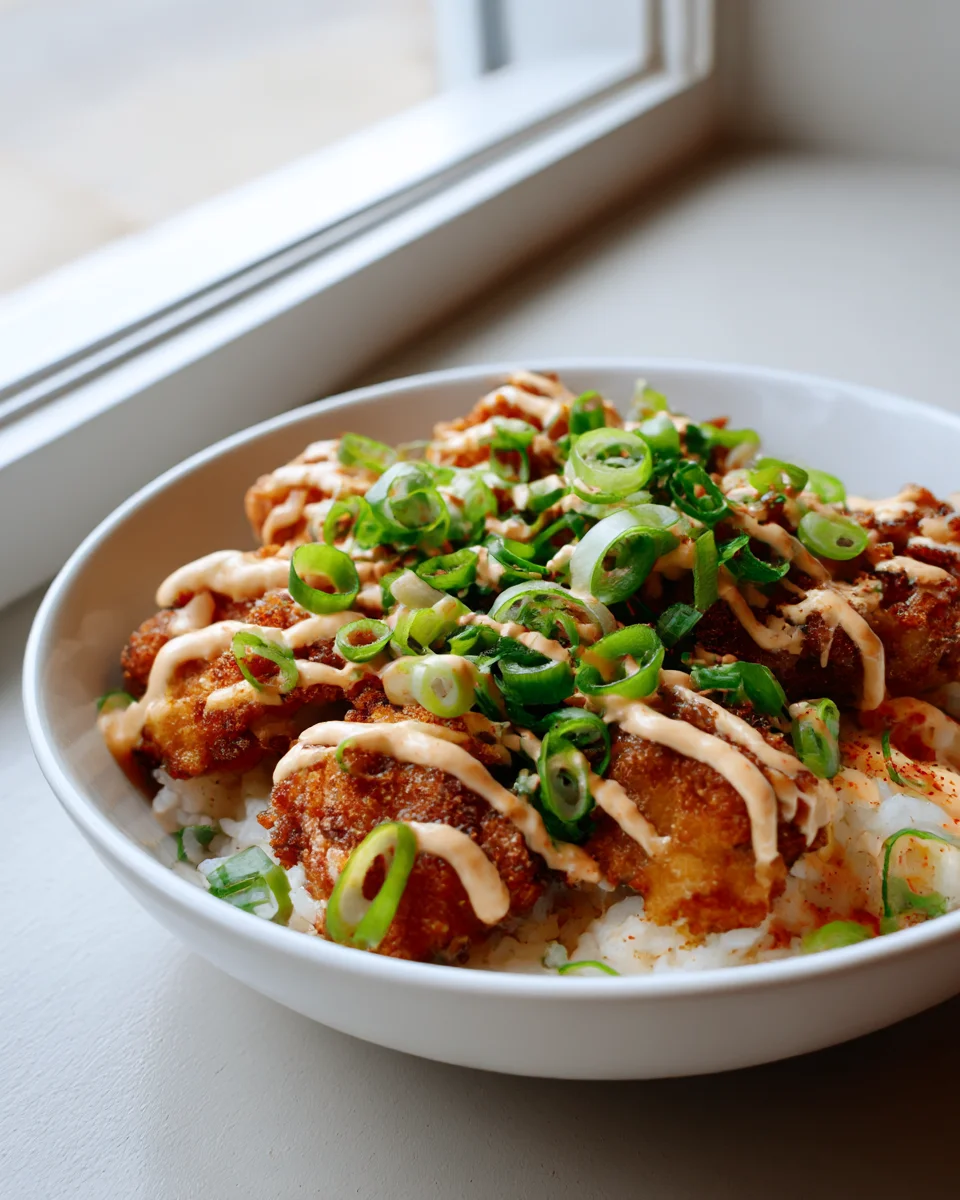 Crispy Cajun Chicken Rice Bowl: A Flavorful Delight!