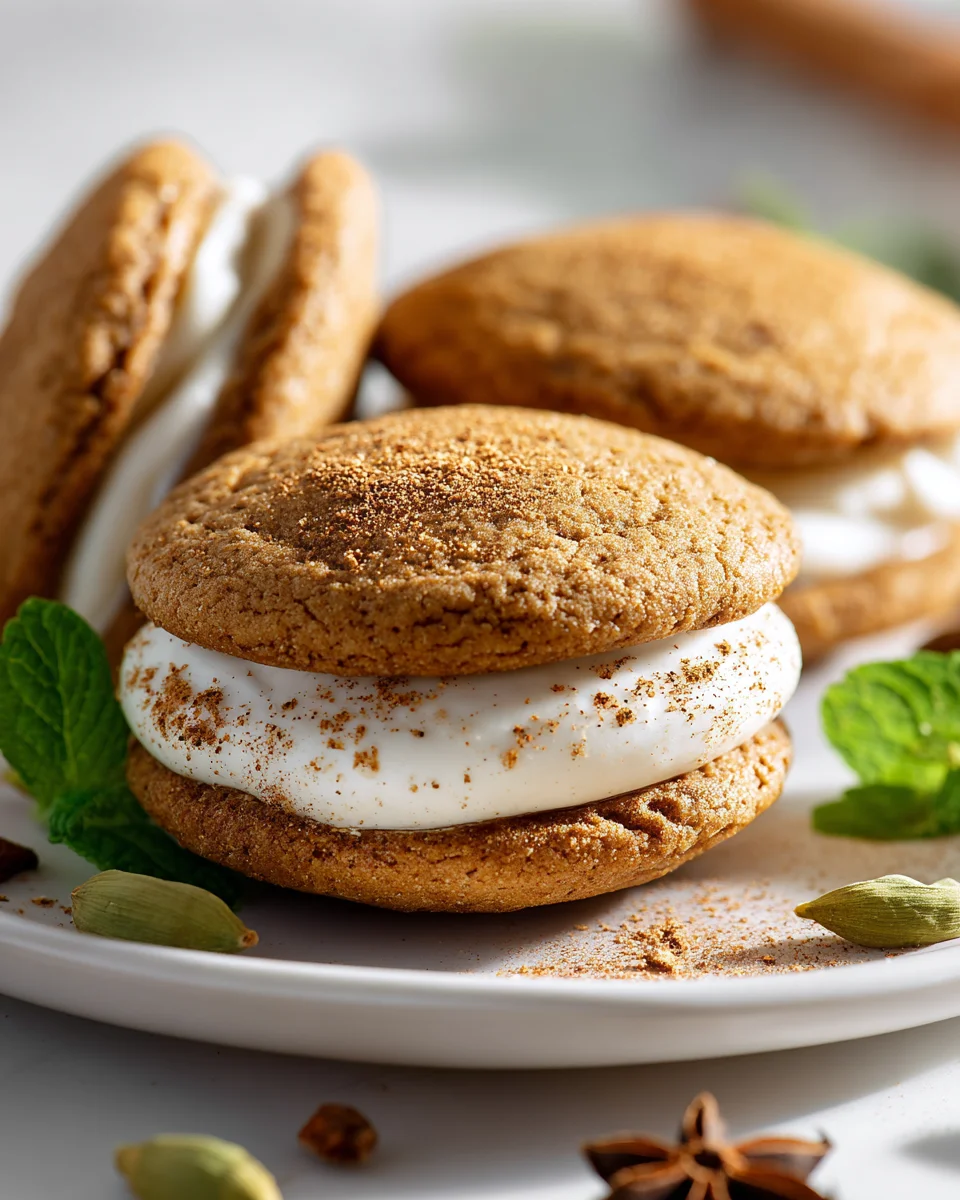 Irresistible Chai Sandwich Cookies with Cream Cheese Filling