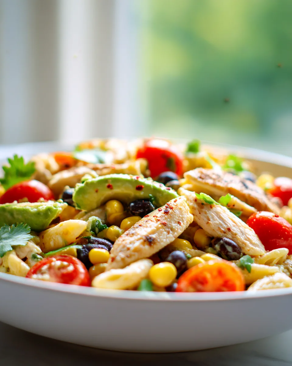 Irresistible Southwest Chicken Avocado Pasta Salad Recipe