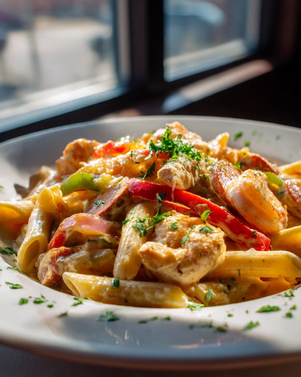 Pappadeaux Mardi Gras Pasta: Zesty Creamy Flavor!