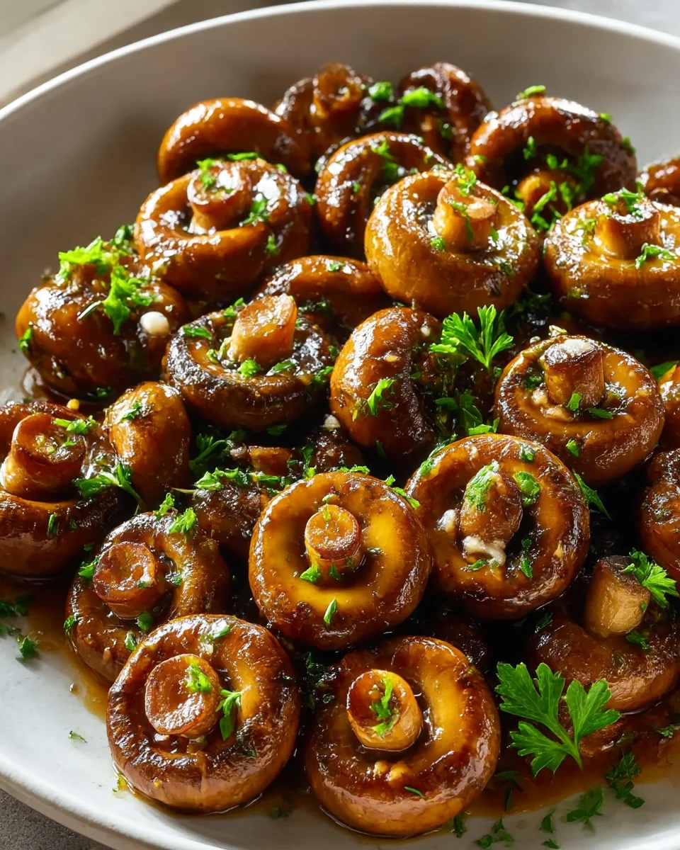 Best Garlic Butter Soy Glazed Mushrooms You'll Ever Make!