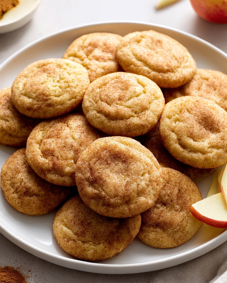 Best Spiced Apple Cider Snickerdoodle Cookies Recipe