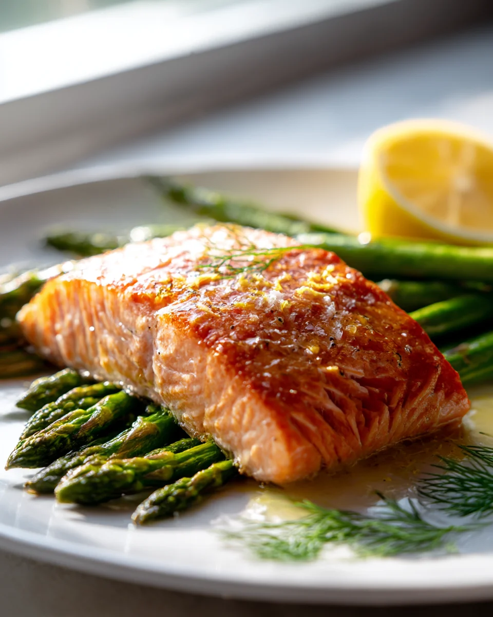 Delicious Baked Salmon with Asparagus - Healthy & Easy Recipe