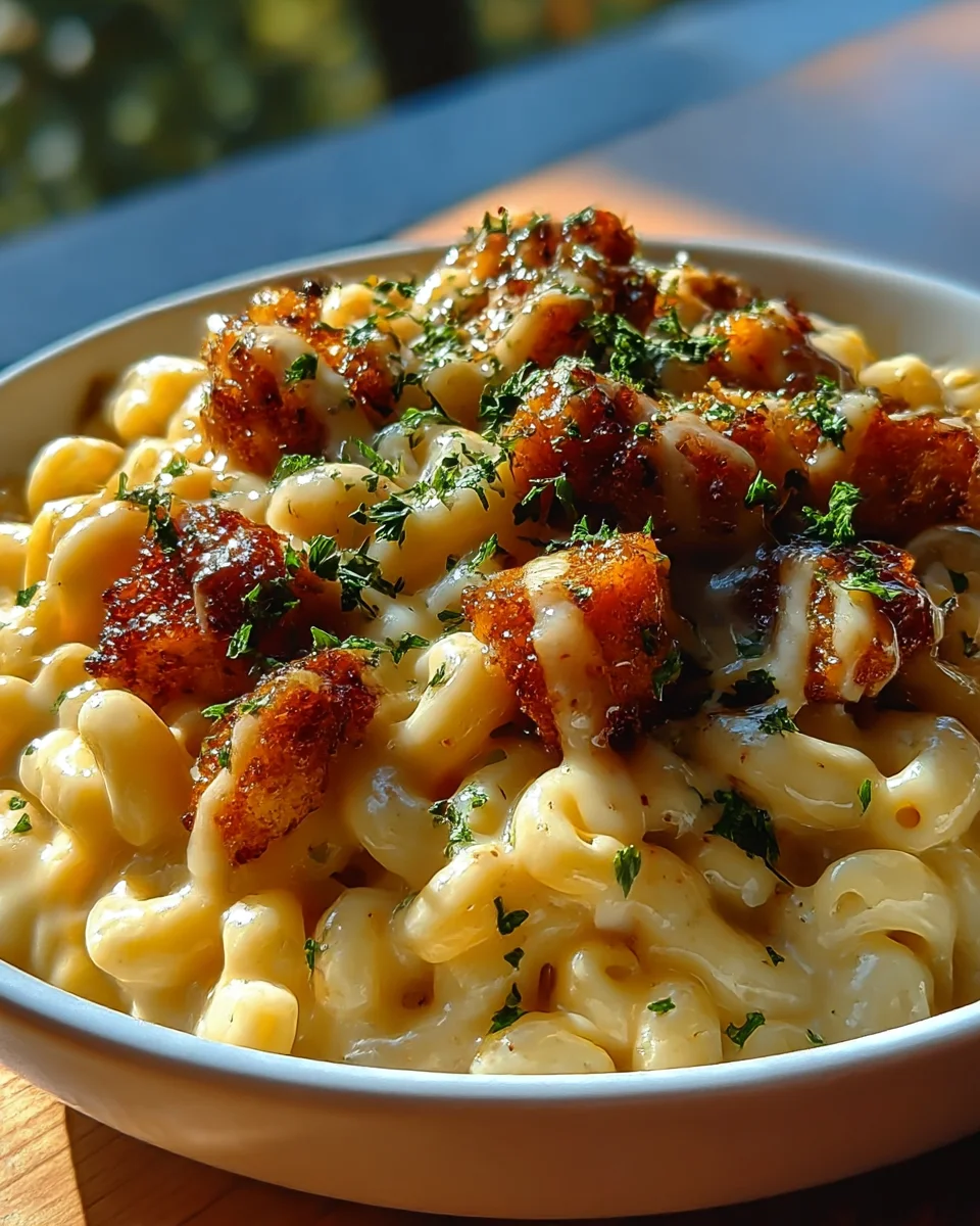 Creamy Honey Pepper Chicken Mac and Cheese Delight Recipe