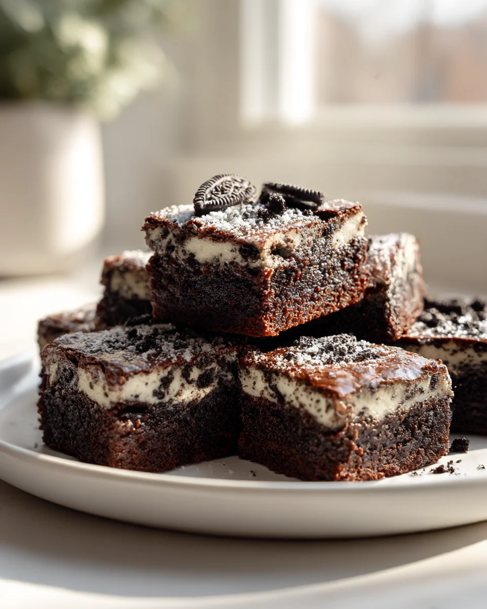Best Cookies And Cream Brownies Recipe Ever! Easy & Delicious