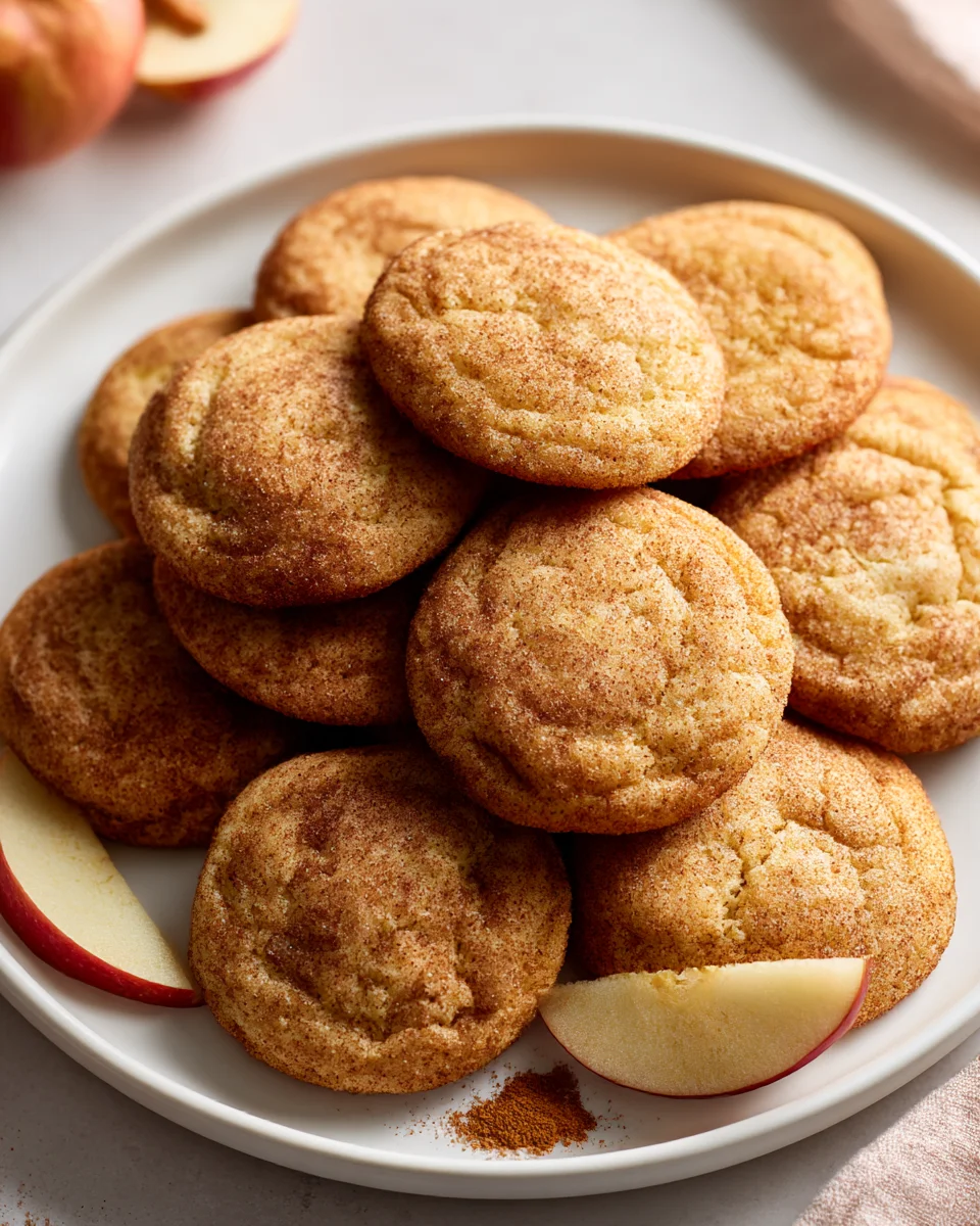 Best Spiced Apple Cider Snickerdoodle Cookies Recipe