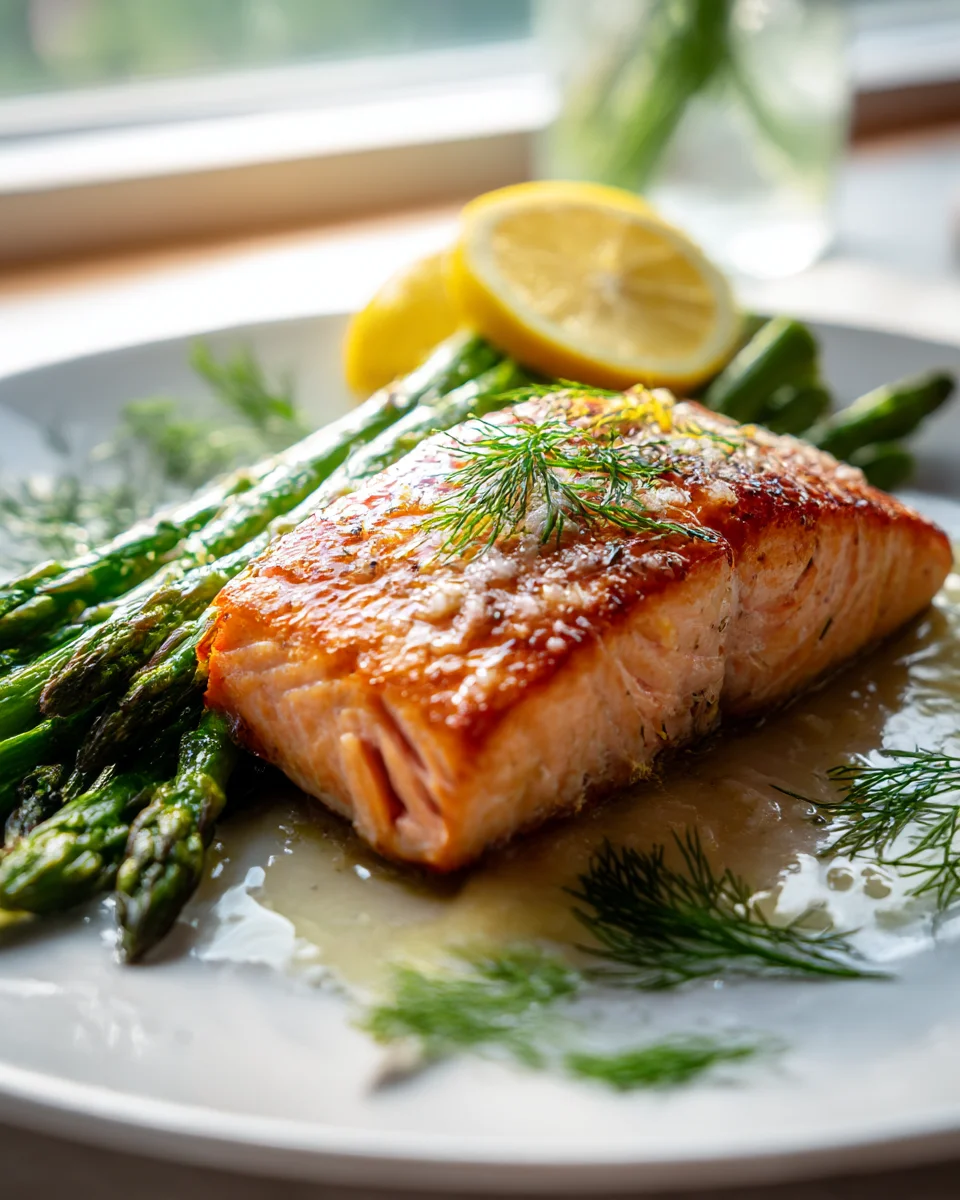 Delicious Baked Salmon with Asparagus - Healthy & Easy Recipe