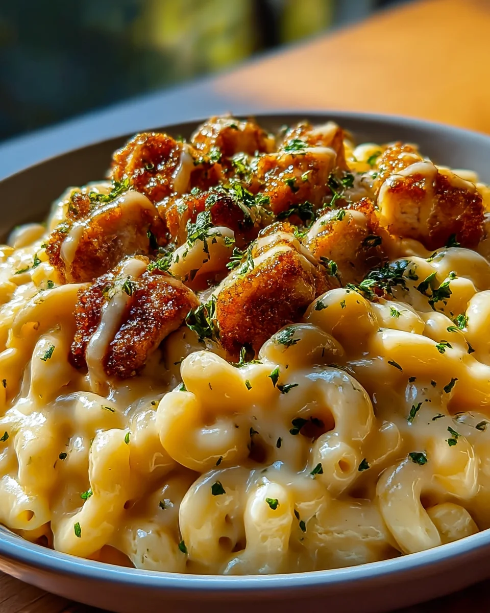 Creamy Honey Pepper Chicken Mac and Cheese Delight Recipe