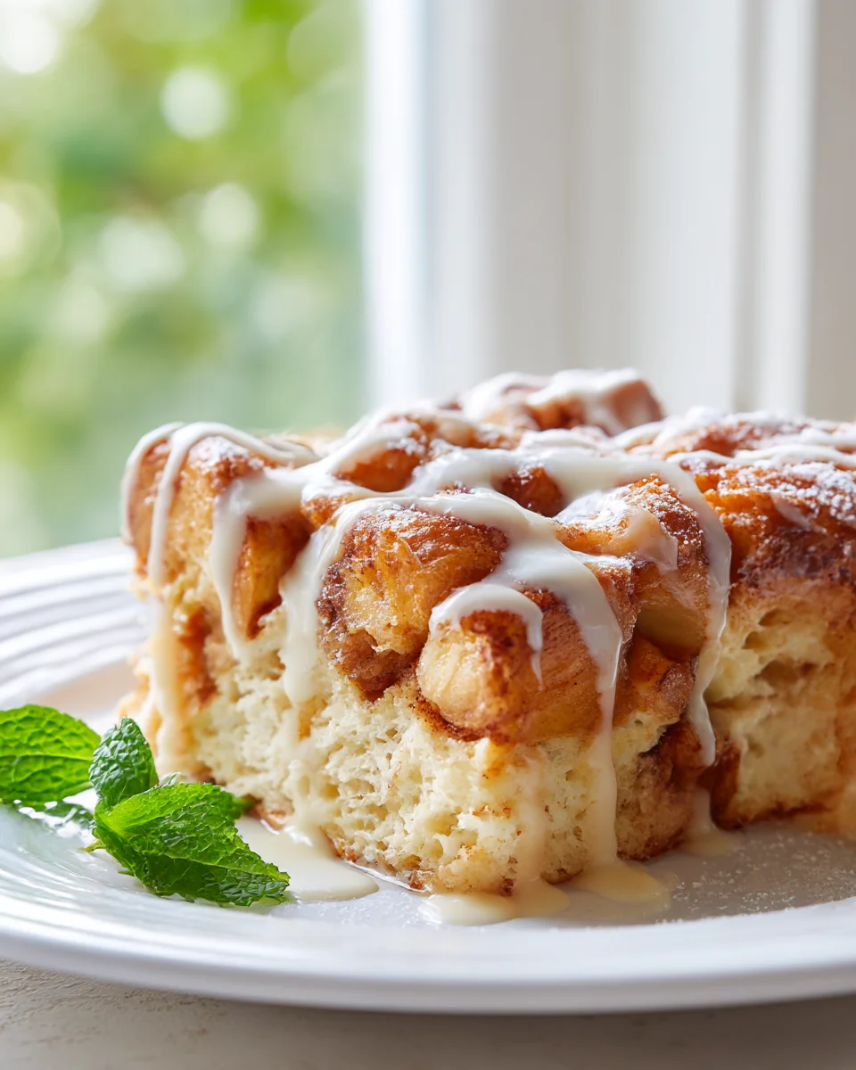 Cinnamon Roll French Toast Bake - Easy Overnight Delight