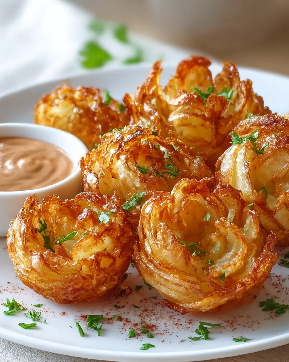 Crispy Mini Blooming Onions Recipe for Air Fryer Lovers