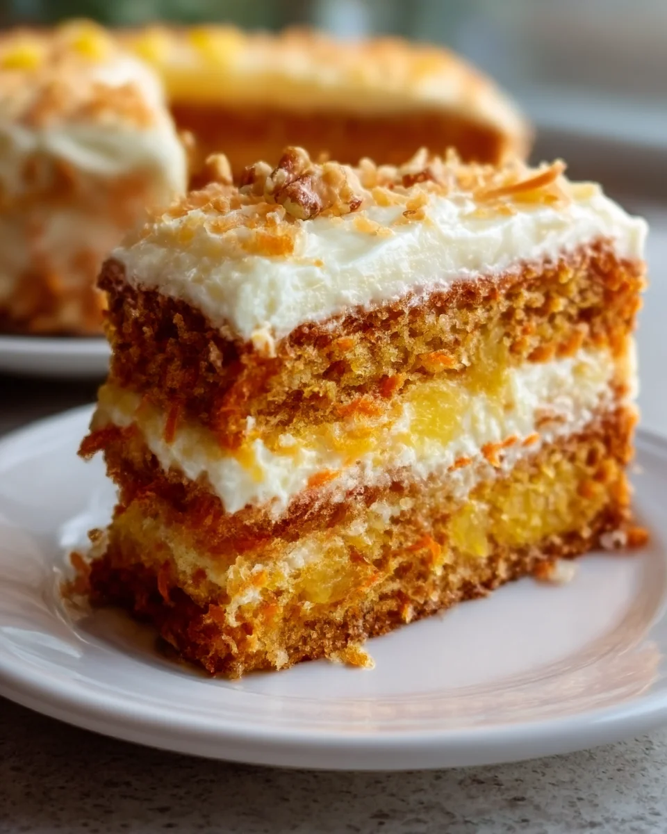 Hawaiian Carrot Pineapple Cake: Moist & Delicious Tropical Treat