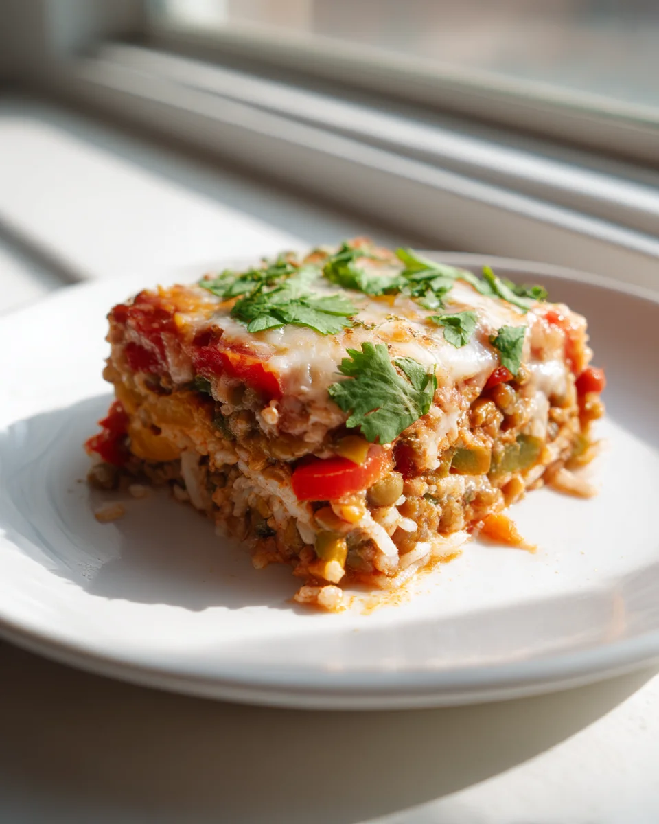 Hearty Mexican Lentil & Rice Casserole: Easy Weeknight Meal