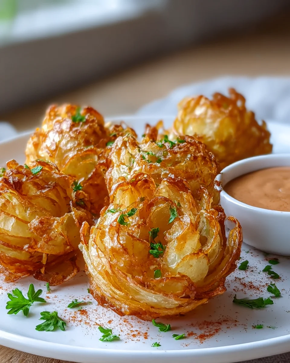 Crispy Mini Blooming Onions Recipe for Air Fryer Lovers