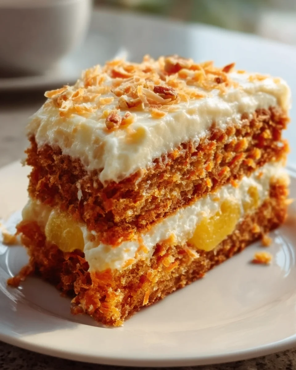 Hawaiian Carrot Pineapple Cake: Moist & Delicious Tropical Treat