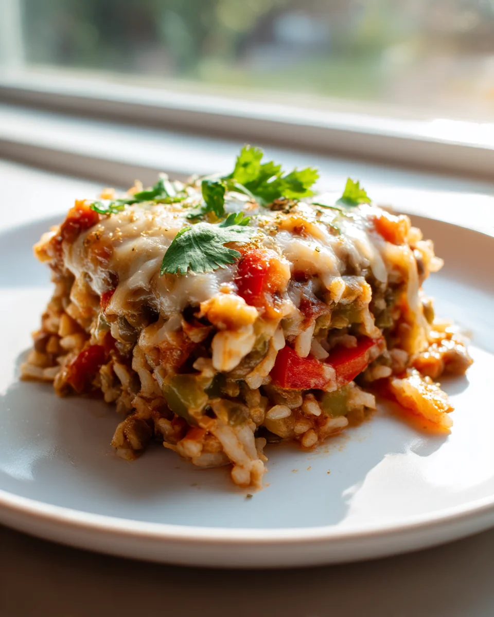 Hearty Mexican Lentil & Rice Casserole: Easy Weeknight Meal