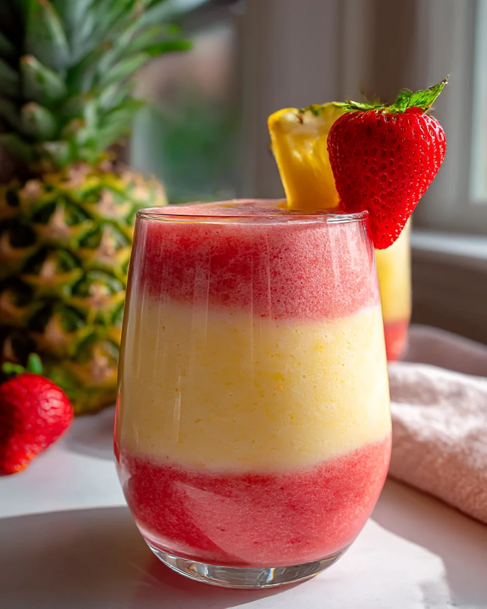 Easy Strawberry Virgin Pina Colada: A Tropical Treat