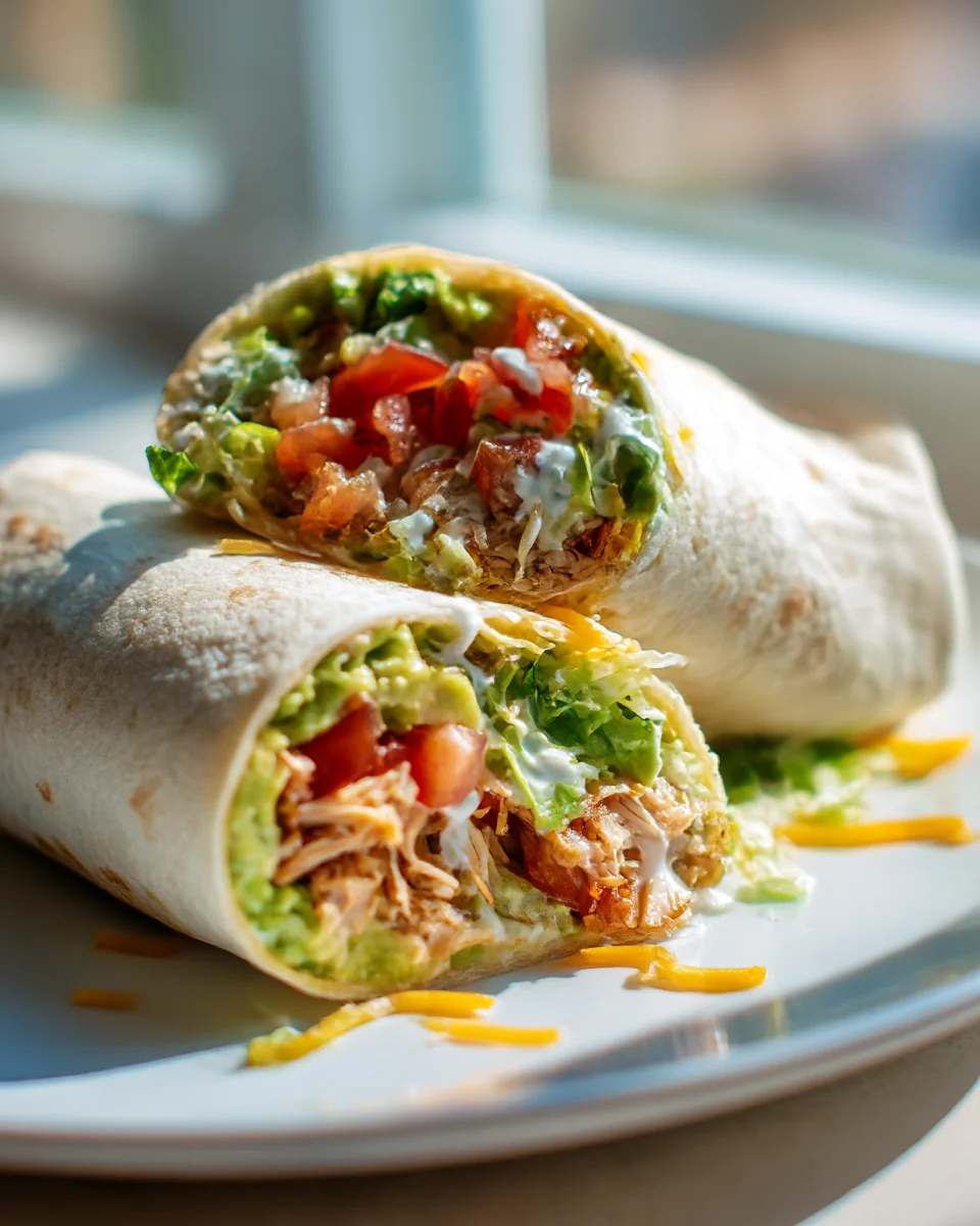 Chicken Avocado Ranch Burritos Recipe - Easy & Delicious!
