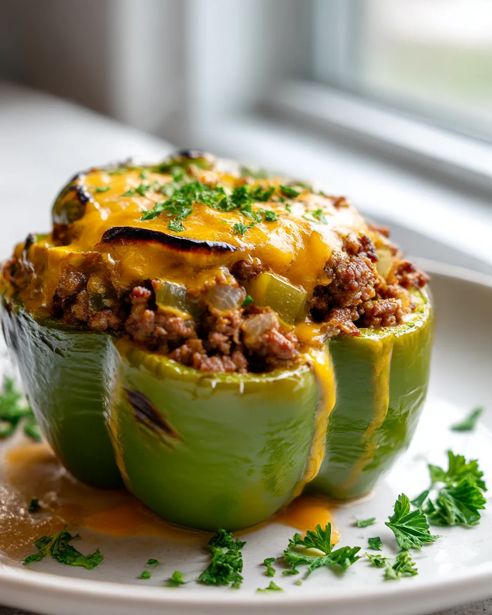 Big Mac Stuffed Peppers: Easy Low Carb Twist on a Classic
