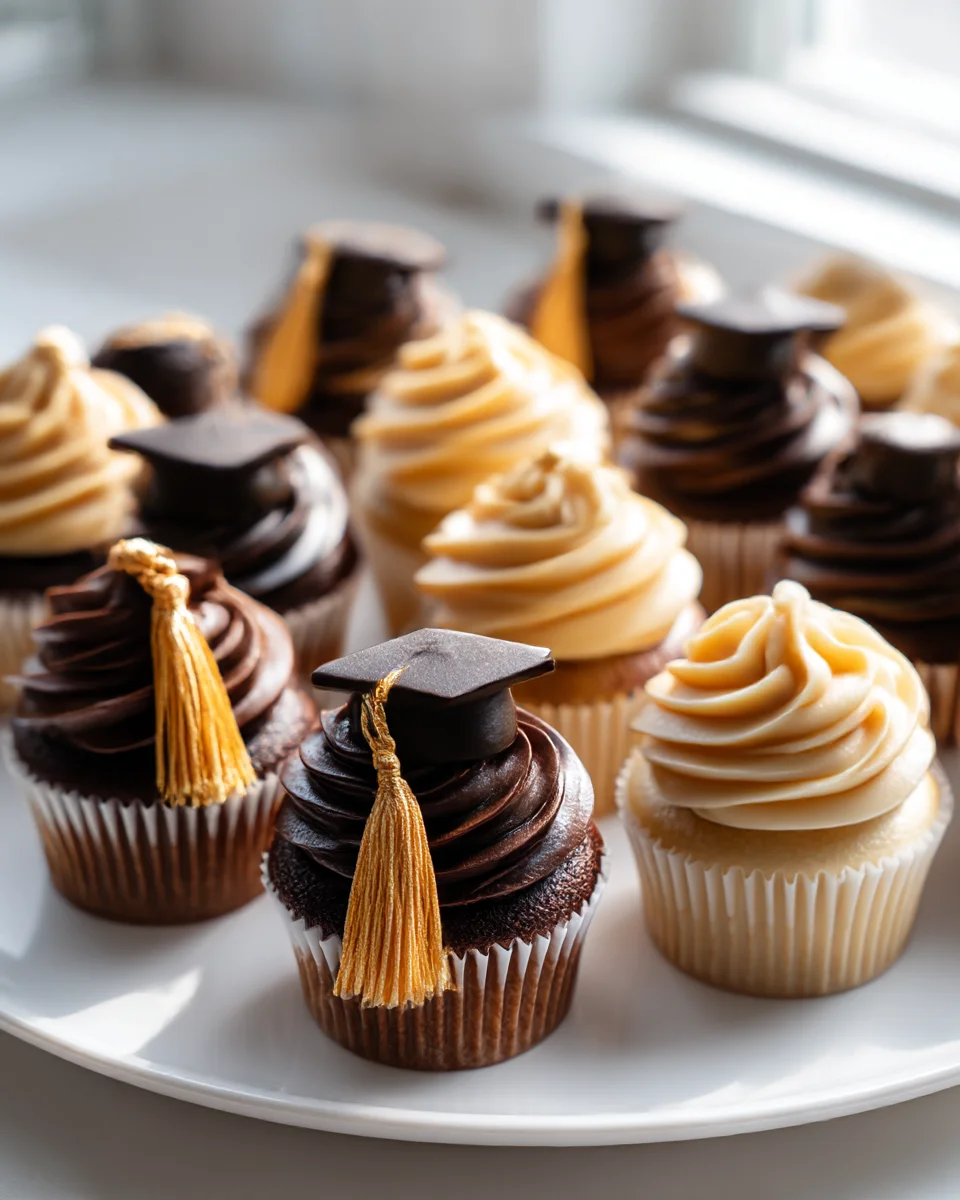 Easy Cupcake Pull Apart Graduation Cap Cake Recipe