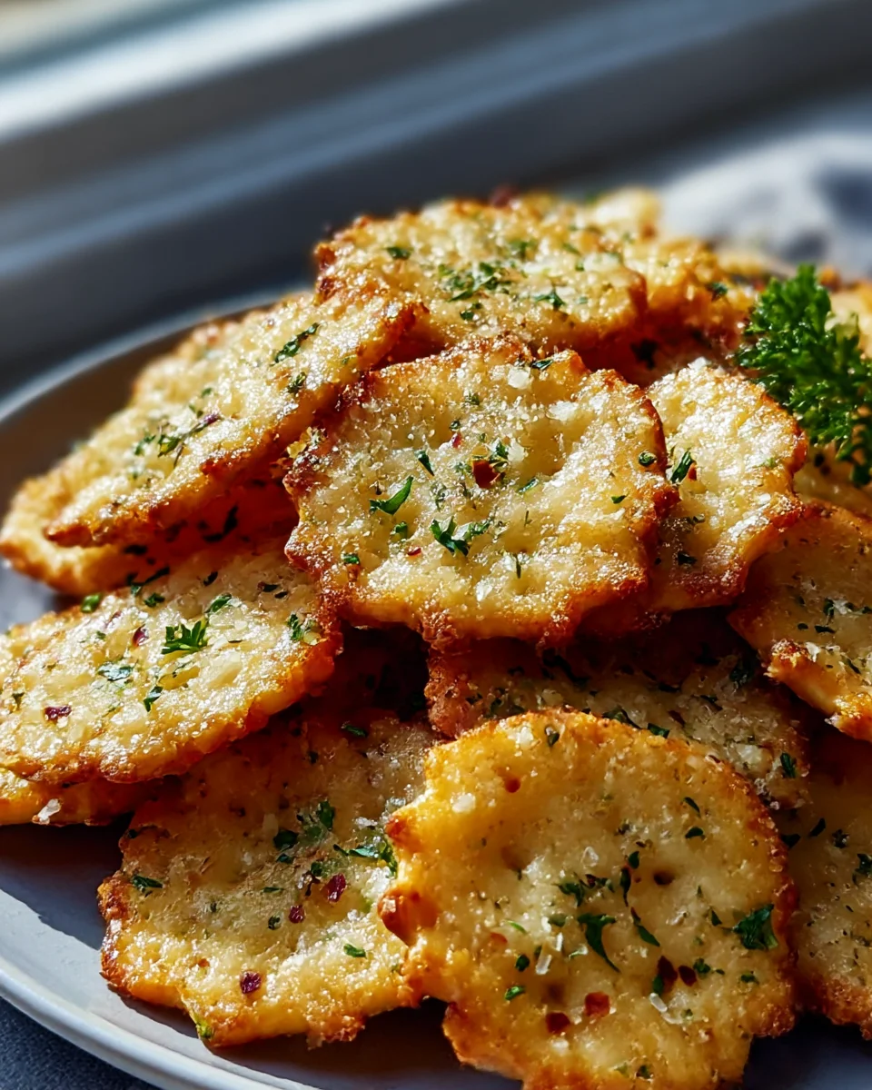 Delicious Garlic Bread Ritz Bits - Perfect Party Appetizer