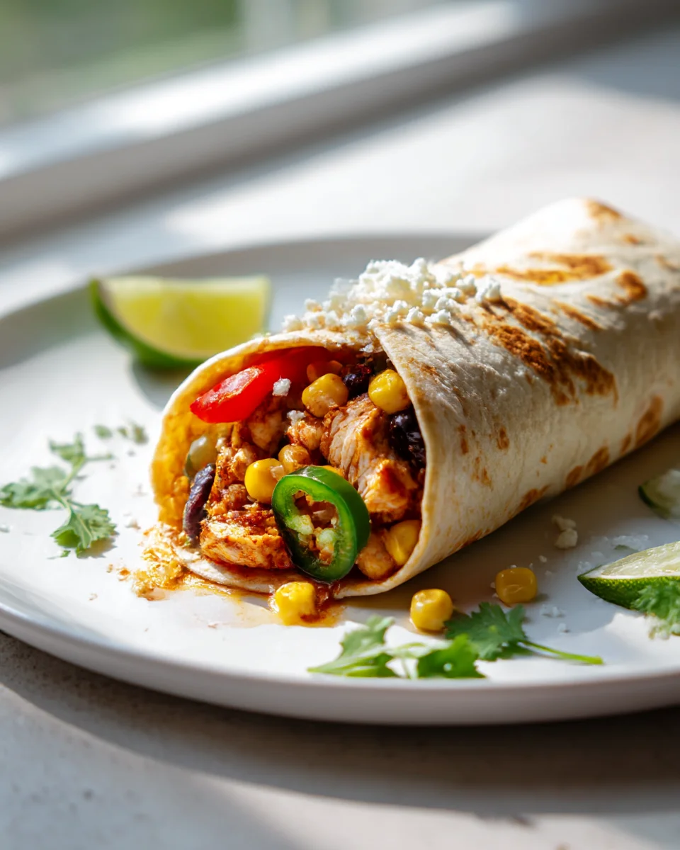 Southwest Chicken Wrap: Quick & Flavorful Meal Idea!