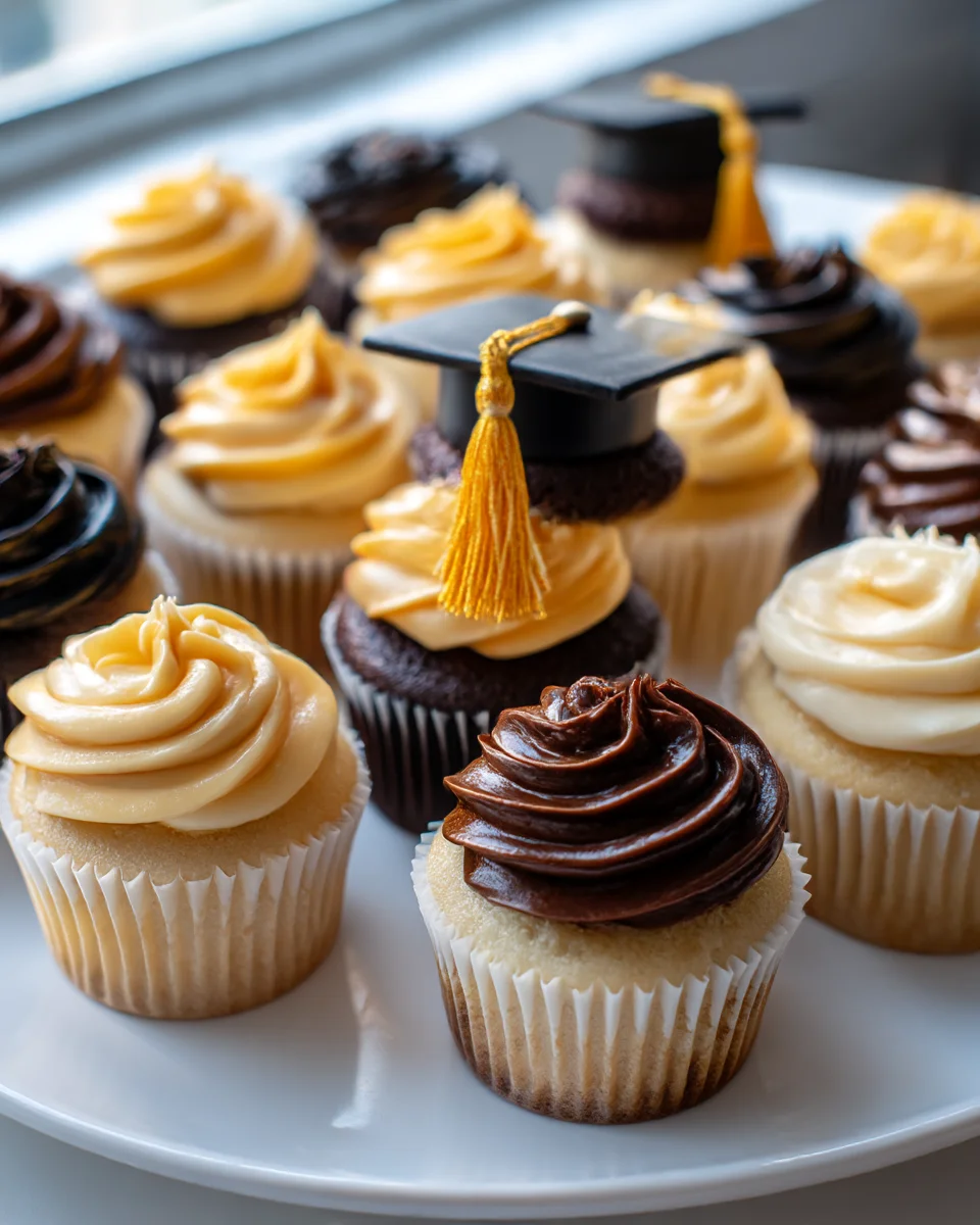 Easy Cupcake Pull Apart Graduation Cap Cake Recipe