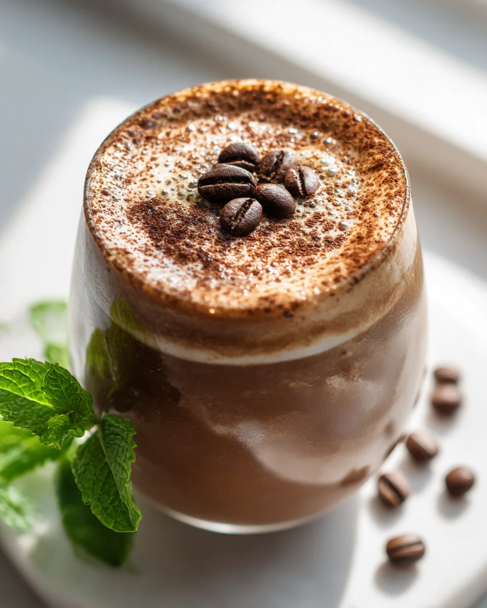 Delicious Mocha Coffee Protein Smoothie for Energy Boost
