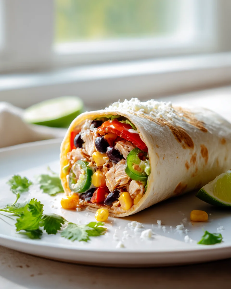 Southwest Chicken Wrap: Quick & Flavorful Meal Idea!