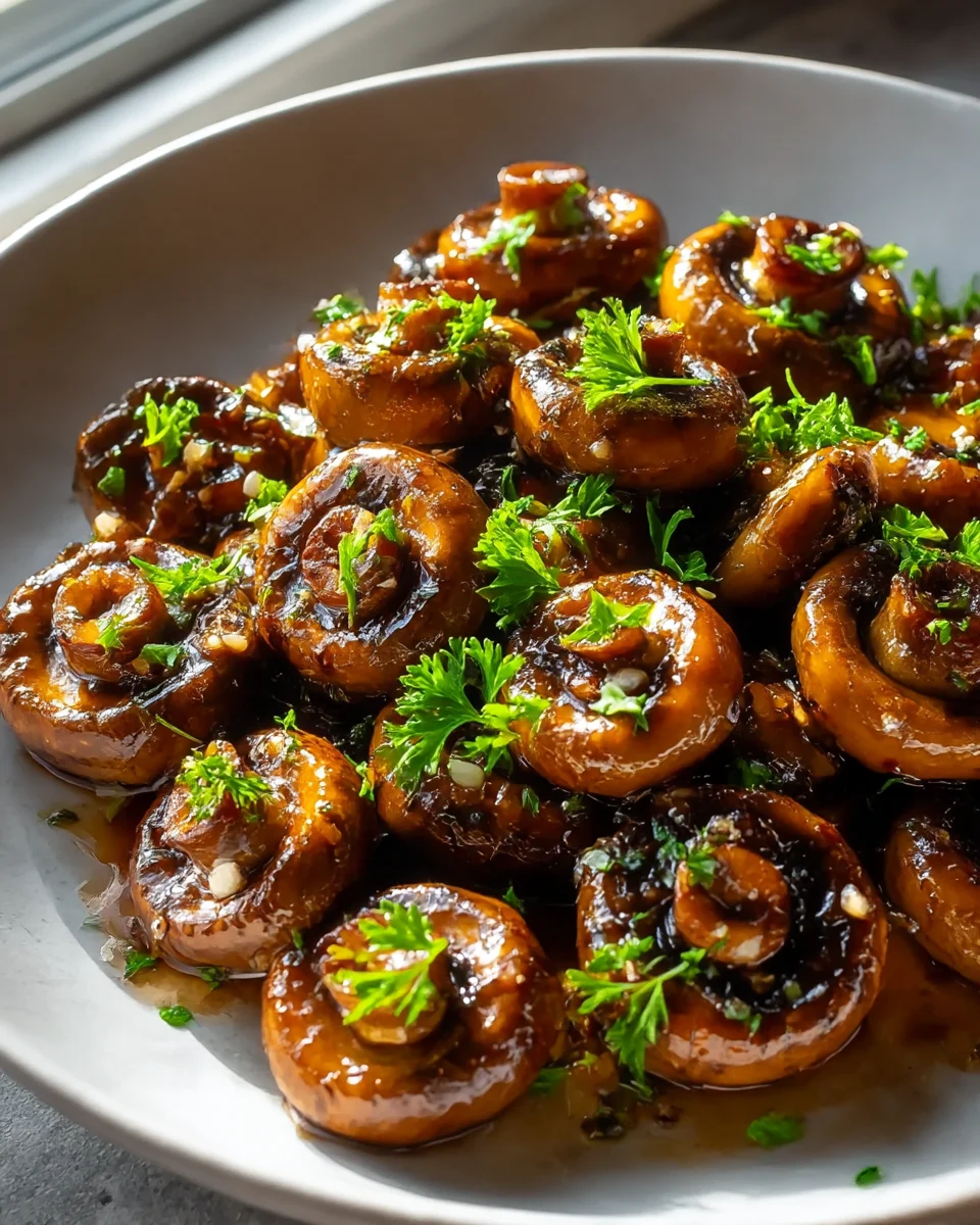 Best Garlic Butter Soy Glazed Mushrooms You'll Ever Make!