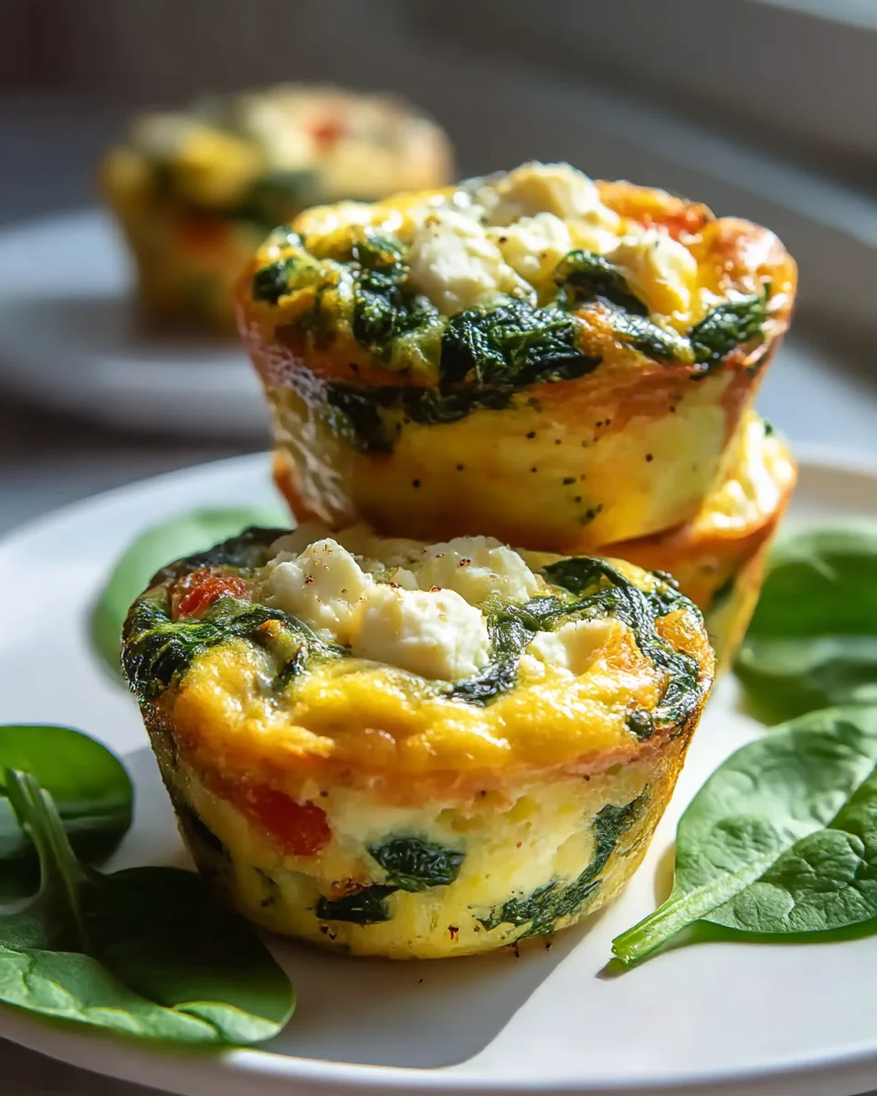 Delicious Spinach Feta Egg Muffins for a Healthy Breakfast