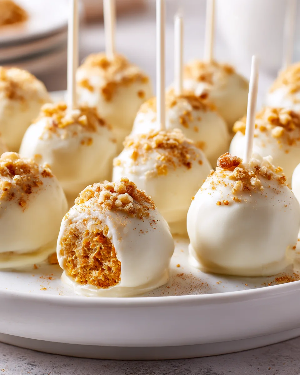 Delicious Carrot Cake Mini Pops Recipe for Sweet Treats