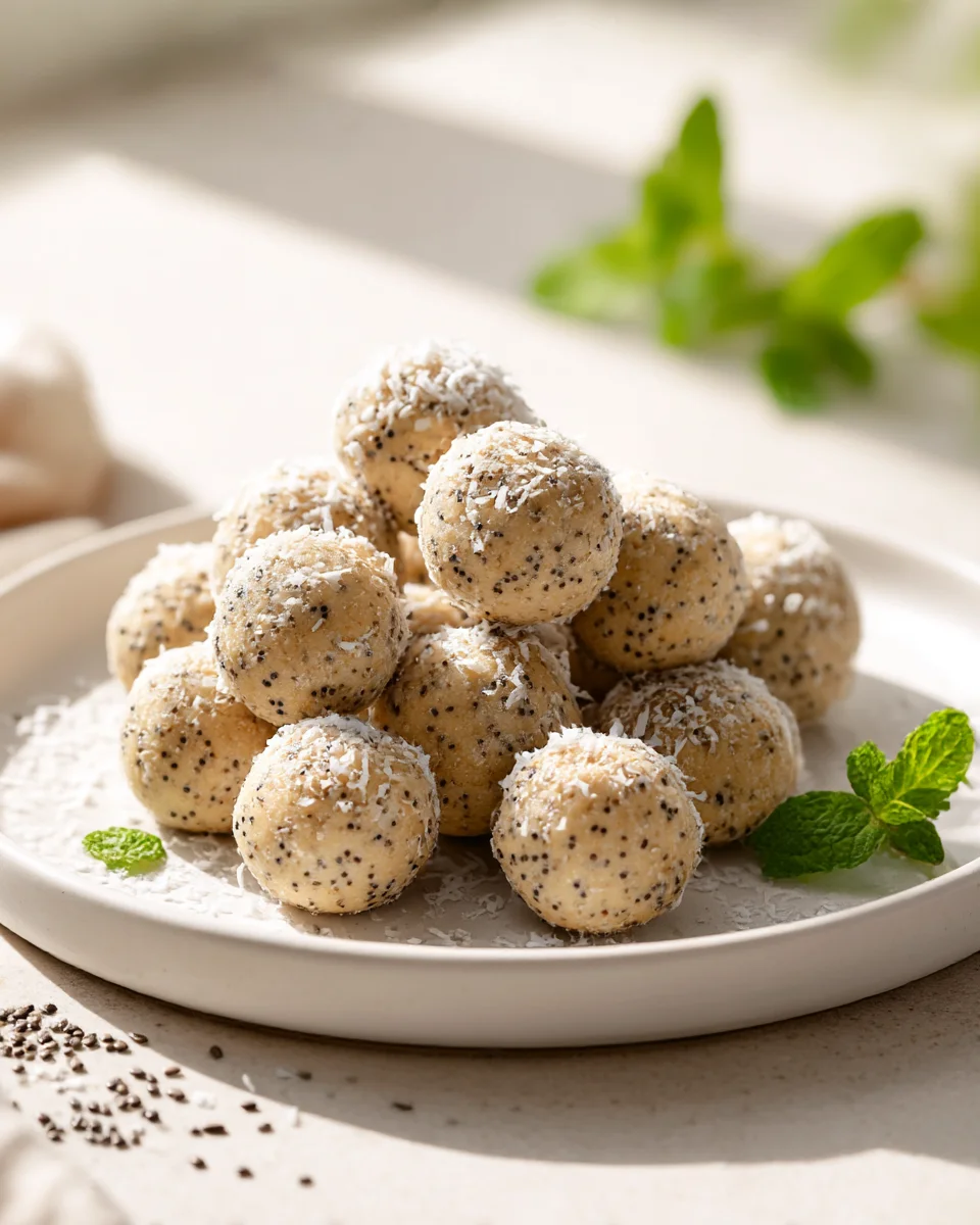 Delicious Vanilla Chia Protein Bites for Healthy Snacking