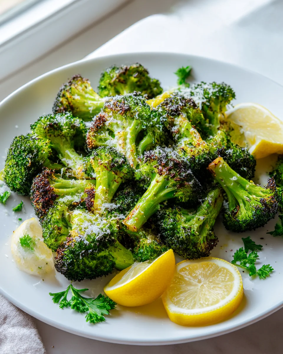 Oven Roasted Broccoli with Lemon & Parmesan Delight Recipe