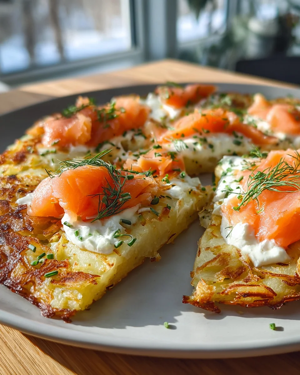 Savory Potato Pizza with Luscious Salmon
